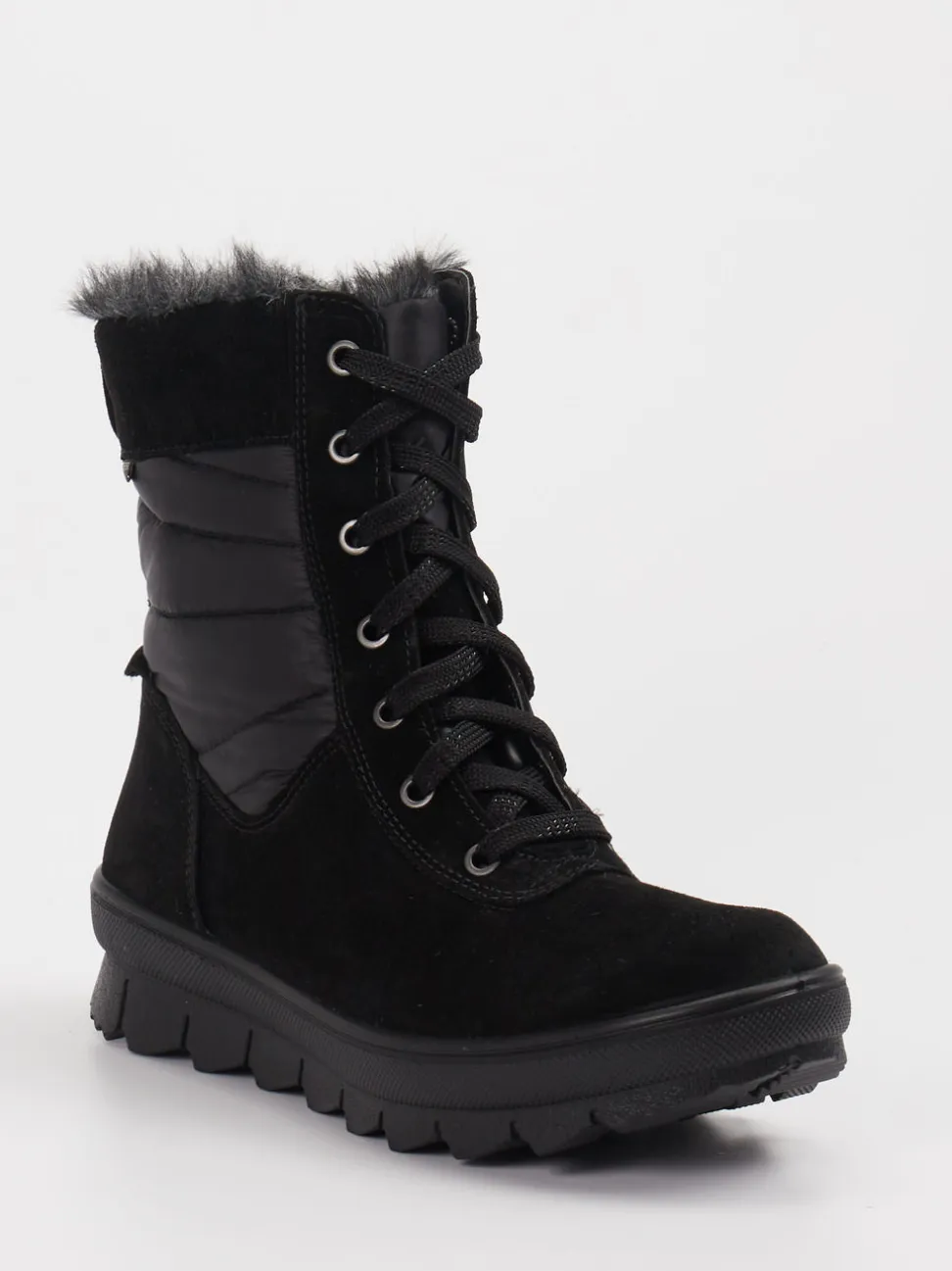 Legero – Winterboots aus Leder und Nylon Schwarz
