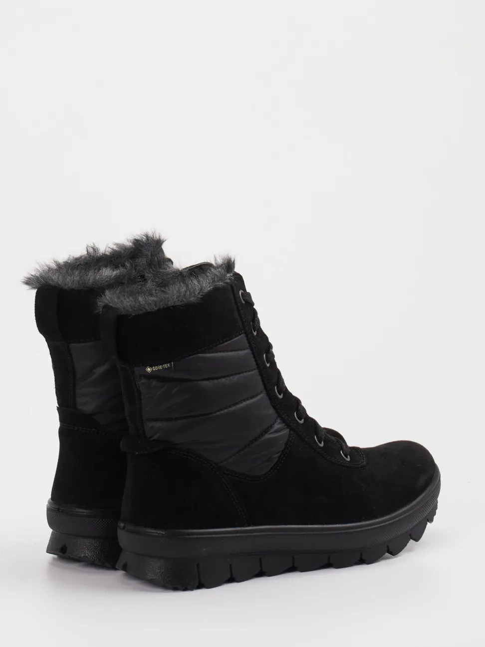 Legero – Winterboots aus Leder und Nylon Schwarz