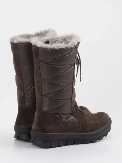 Legero – Winterstiefel aus Veloursleder dunkelbraun