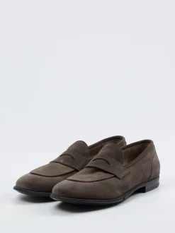 Lemargo – Loafer aus Veloursleder Dunkelolivgrau