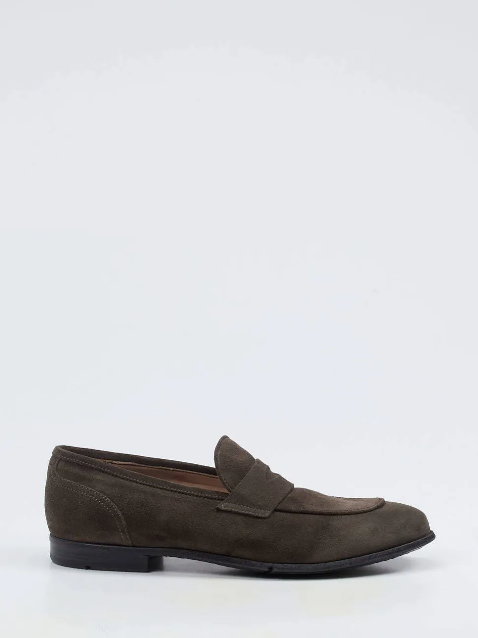 Lemargo – Loafer aus Veloursleder Dunkelolivgrau