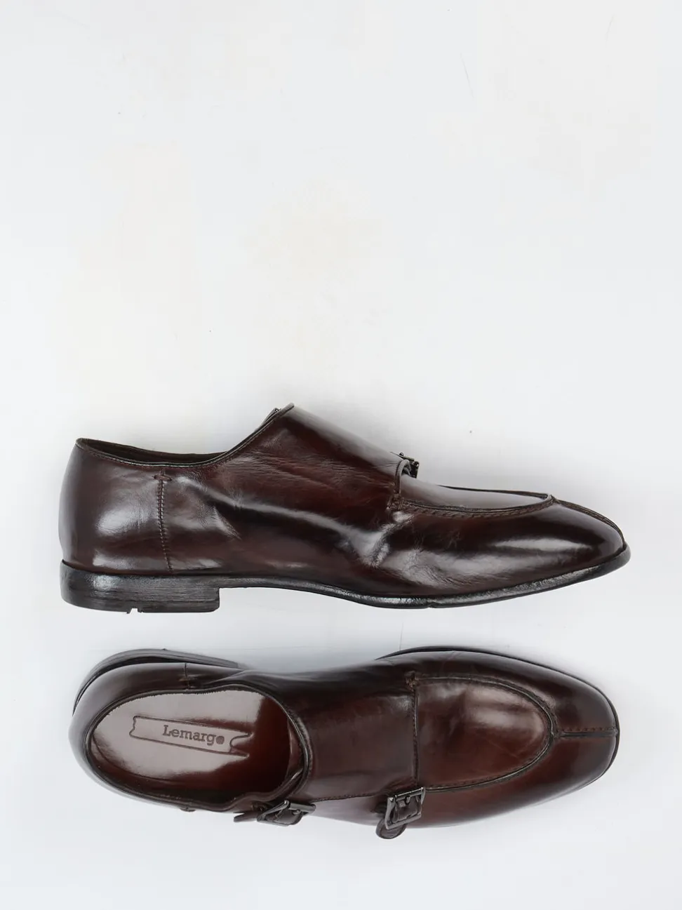 Lemargo – Monkstrap-Halbschuh aus Kalbleder Dunkelbraun