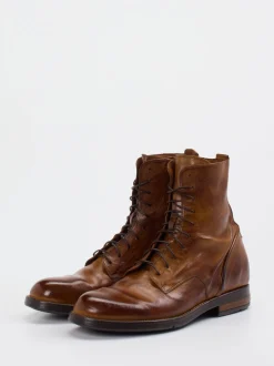 Lemargo – Schnürstiefel aus Büffelleder in Braun