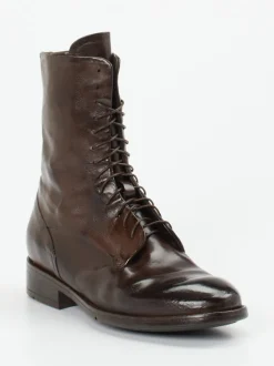 Lemargo – Schnürstiefel aus Büffelleder Dunkelbraun
