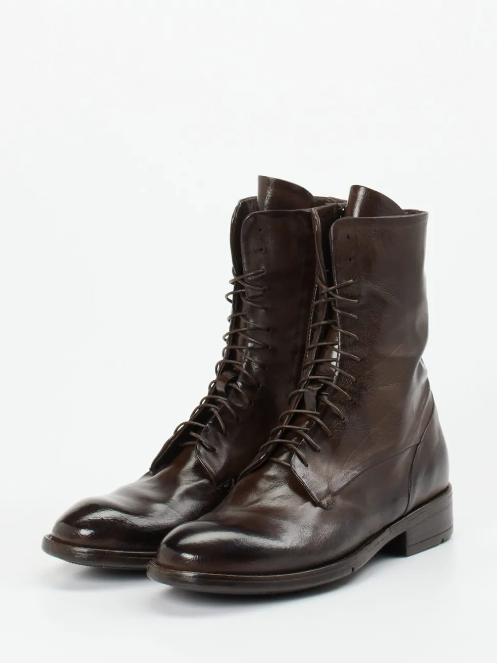 Lemargo – Schnürstiefel aus Büffelleder Dunkelbraun