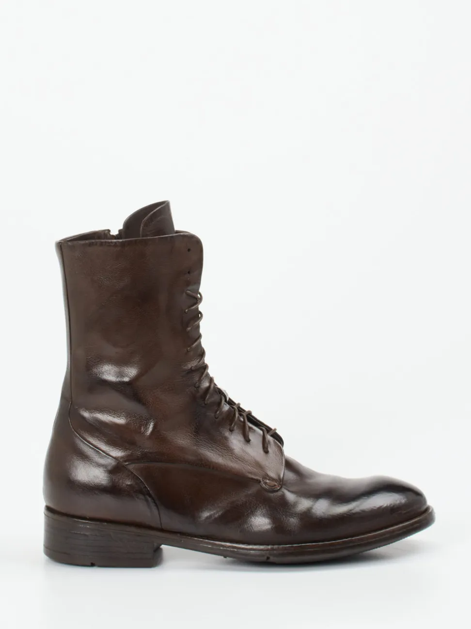 Lemargo – Schnürstiefel aus Büffelleder Dunkelbraun