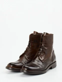 Lemargo – Schnürstiefeletten aus Büffelleder dunkelbraun