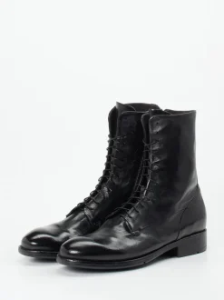 Lemargo – Schnürstiefelette aus Büffelleder schwarz