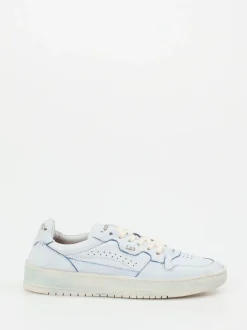 Lemargo – Sneaker aus genarbtem Glattleder hellblau