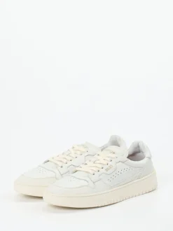 Lemargo – Sneaker aus genarbtem Glattleder Off-White