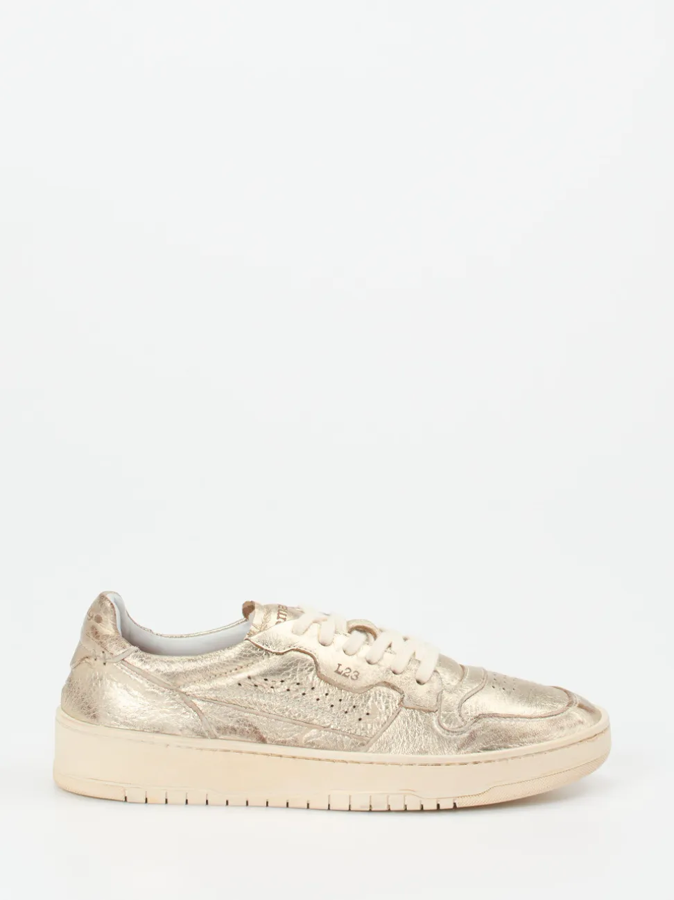Lemargo – Sneaker aus Metallicleder goldfarben