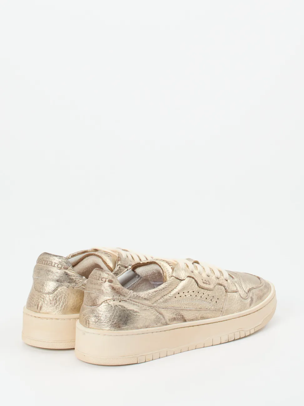 Lemargo – Sneaker aus Metallicleder goldfarben