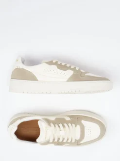 Lemargo – Sneaker aus Velours- und Glattleder Creme
