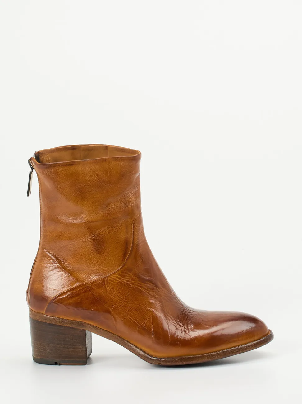 Lemargo – Stiefeletten aus Büffelleder cognacbraun