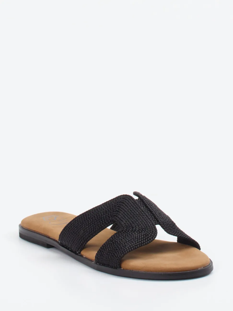 Lisa&Jo – Pantolette aus Textil in Schwarz