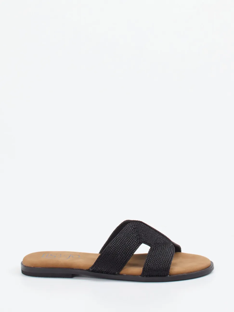 Lisa&Jo – Pantolette aus Textil in Schwarz