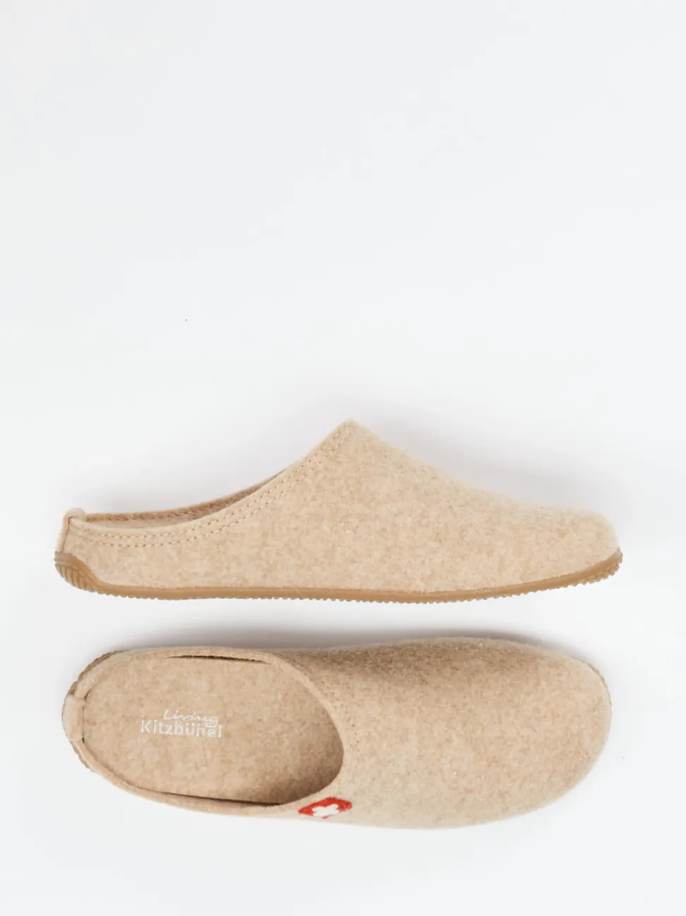 Living Kitzbühel – Filzpantoffel aus Wolle beige