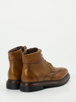 Lloyd – Brogue-Stiefeletten aus Kalbleder cognac