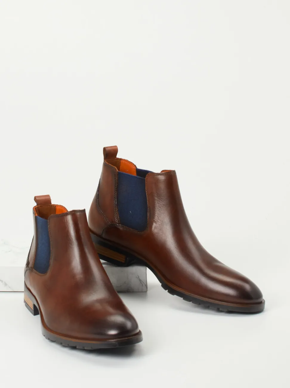 Lloyd – Chelsea Boots aus Kalbleder mittelbraun