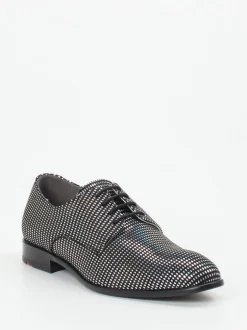 Lloyd – Derby-Schnürschuh aus Metallicleder Schwarz