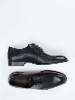 Lloyd – Derby-Schnürschuh aus geprägtem Leder schwarz