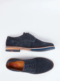 Lloyd – Derby-Schuhe aus Veloursleder Dunkelblau