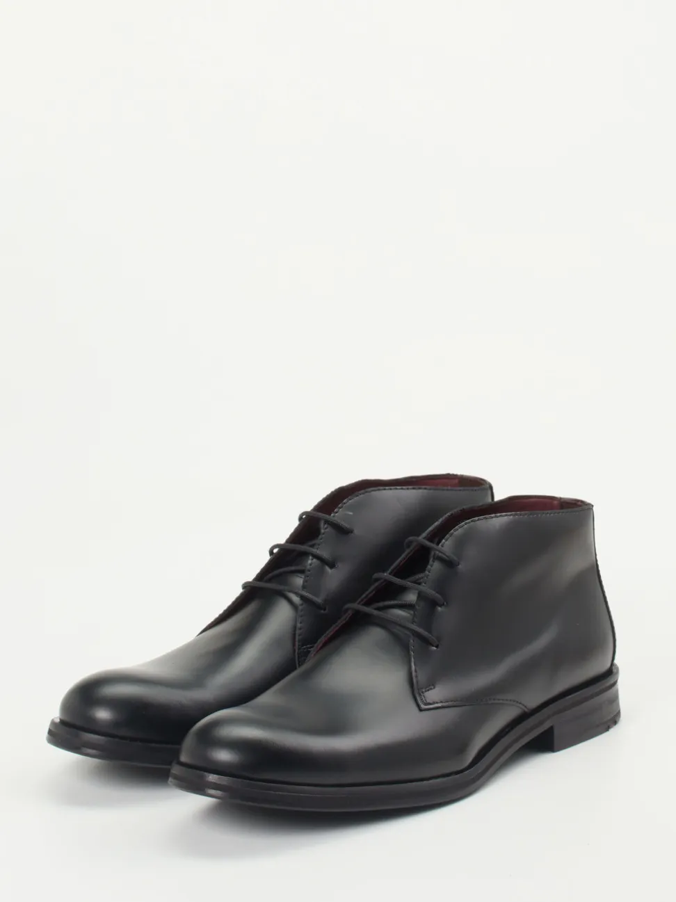 Lloyd – Desert Boots aus Hochglanzleder schwarz