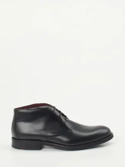 Lloyd – Desert Boots aus Hochglanzleder schwarz