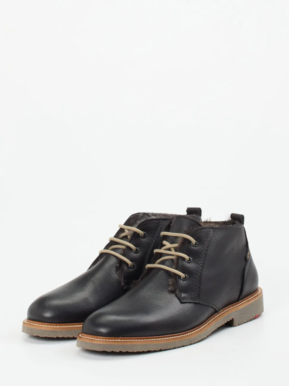 Lloyd – Desert Boots aus Kalbleder Schwarzgrau