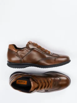 Lloyd – Leder-Sneaker aus Glattleder in Braun
