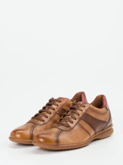 Lloyd – Leder-Sneaker aus Kalbleder Cognacbraun