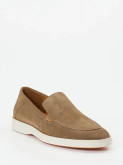 Lloyd – Loafer aus Veloursleder in Sandbeige