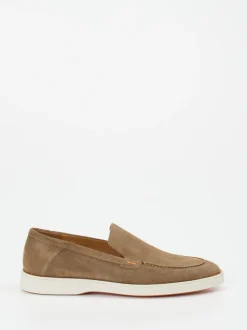 Lloyd – Loafer aus Veloursleder in Sandbeige