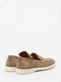 Lloyd – Loafer aus Veloursleder in Sandbeige
