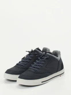Lloyd – Mid-Top Sneaker aus Leder Dunkelblau