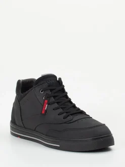 Lloyd – Mid-Top Sneaker aus Kalbleder schwarz