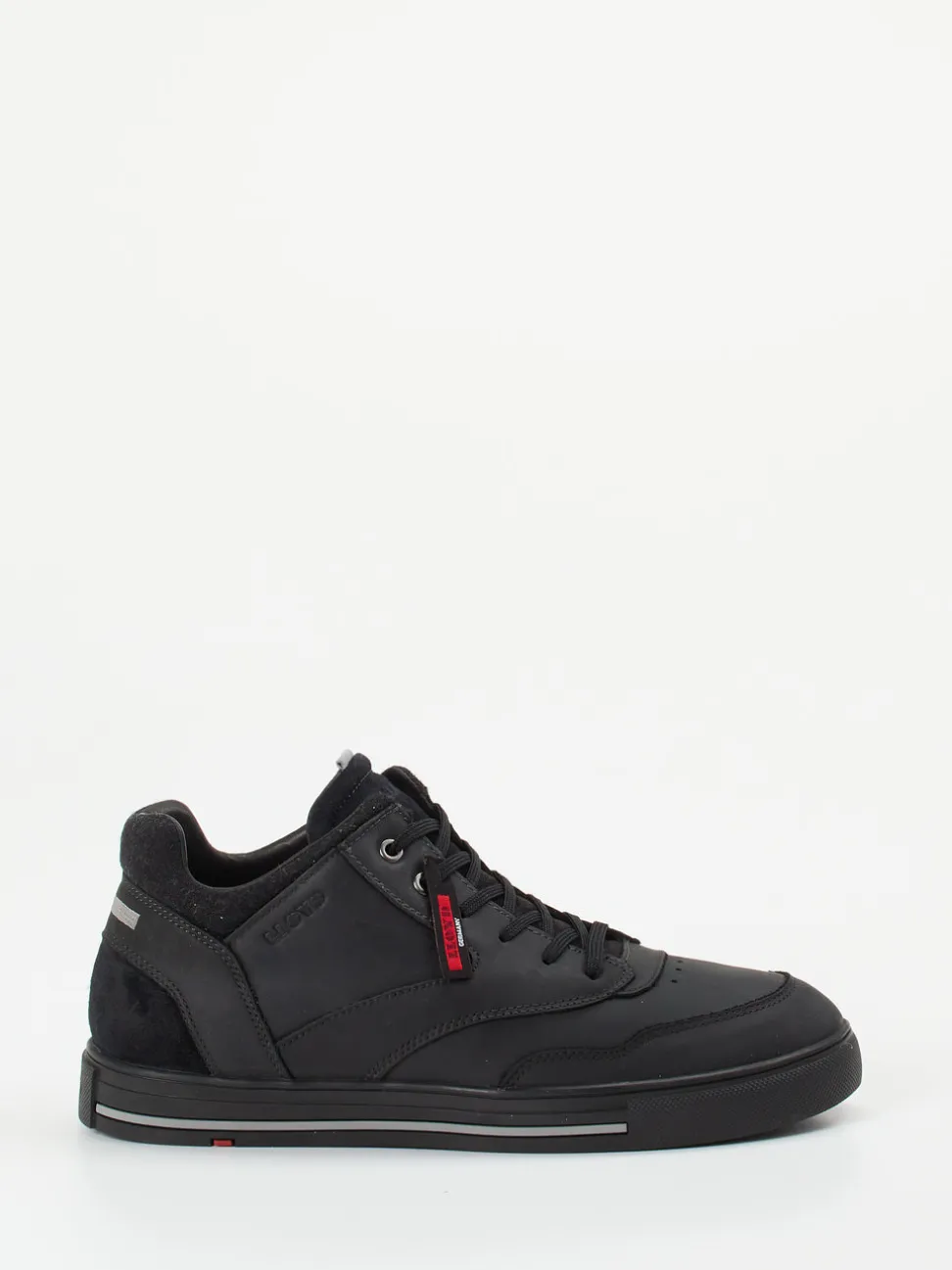 Lloyd – Mid-Top Sneaker aus Kalbleder schwarz