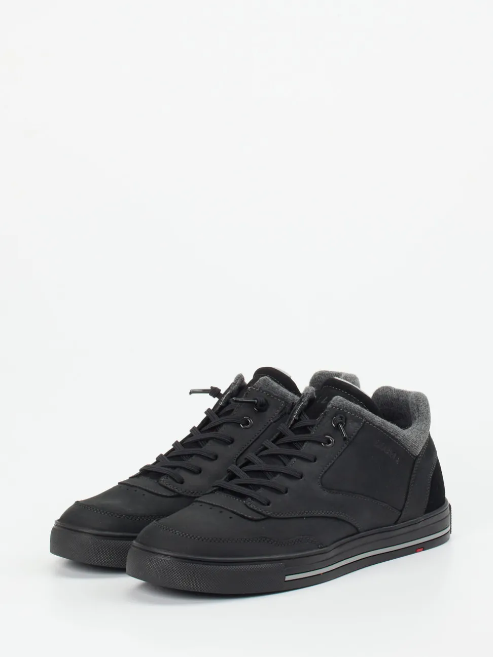 Lloyd – Mid-Top-Sneaker aus Nubukleder Schwarz