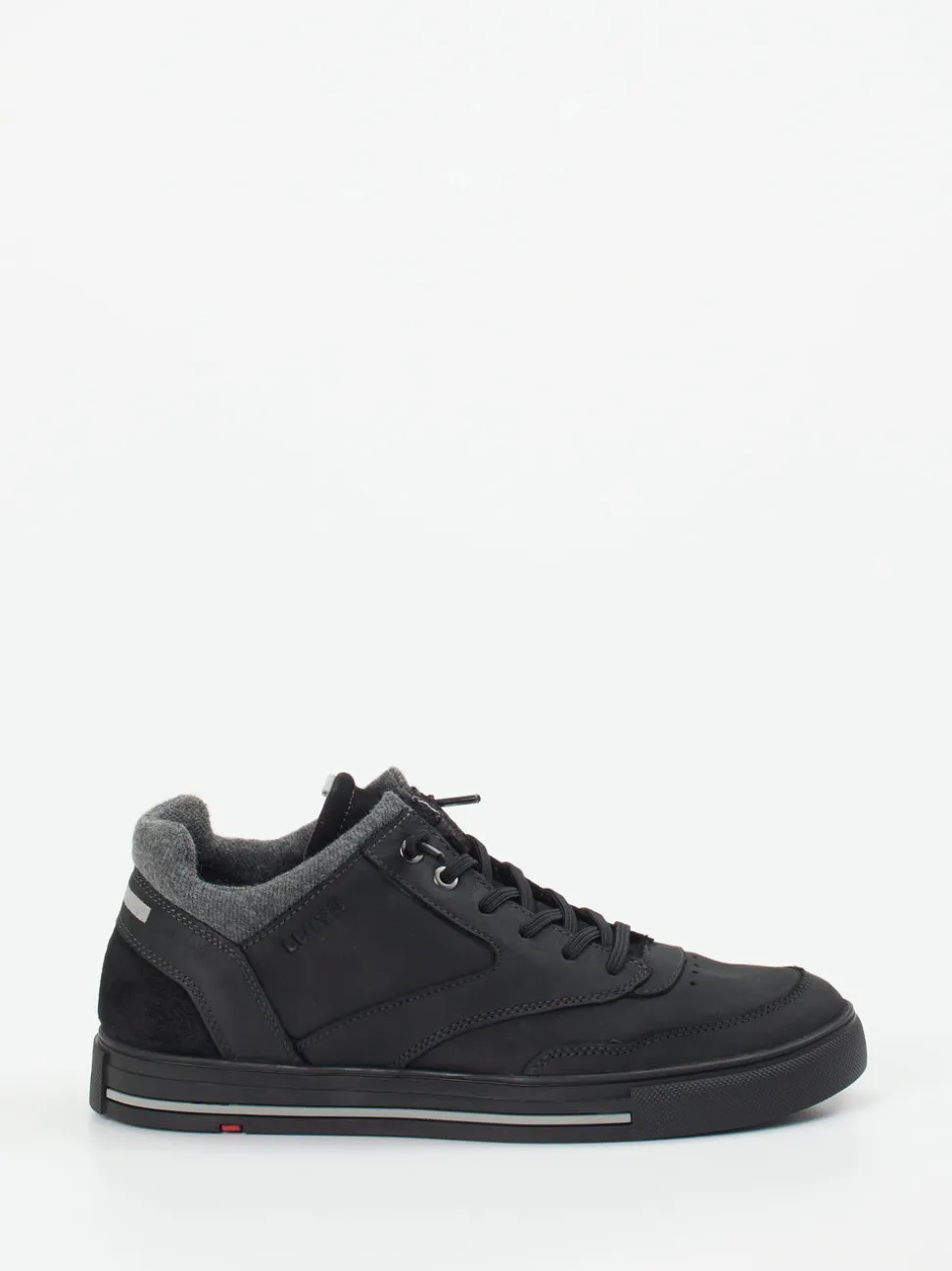 Lloyd – Mid-Top-Sneaker aus Nubukleder Schwarz