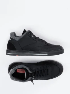Lloyd – Mid-Top-Sneaker aus Nubukleder Schwarz