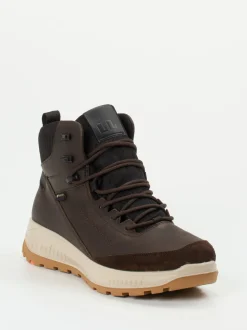Lloyd – Outdoor-Boots aus Glatt- und Veloursleder braun