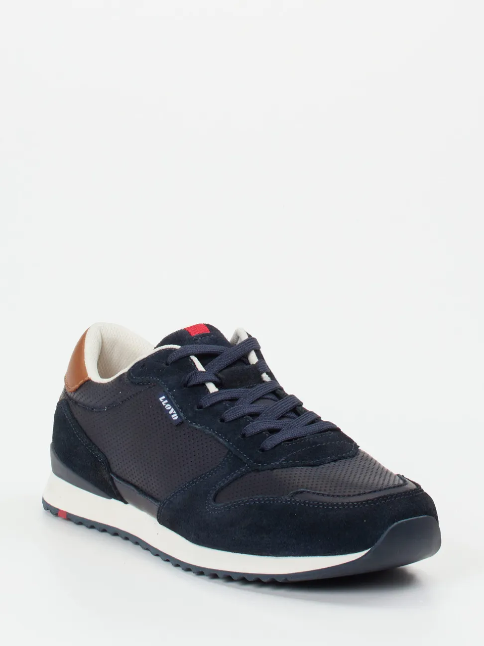 Lloyd – Retro-Sneaker aus Leder und Mesh dunkelblau
