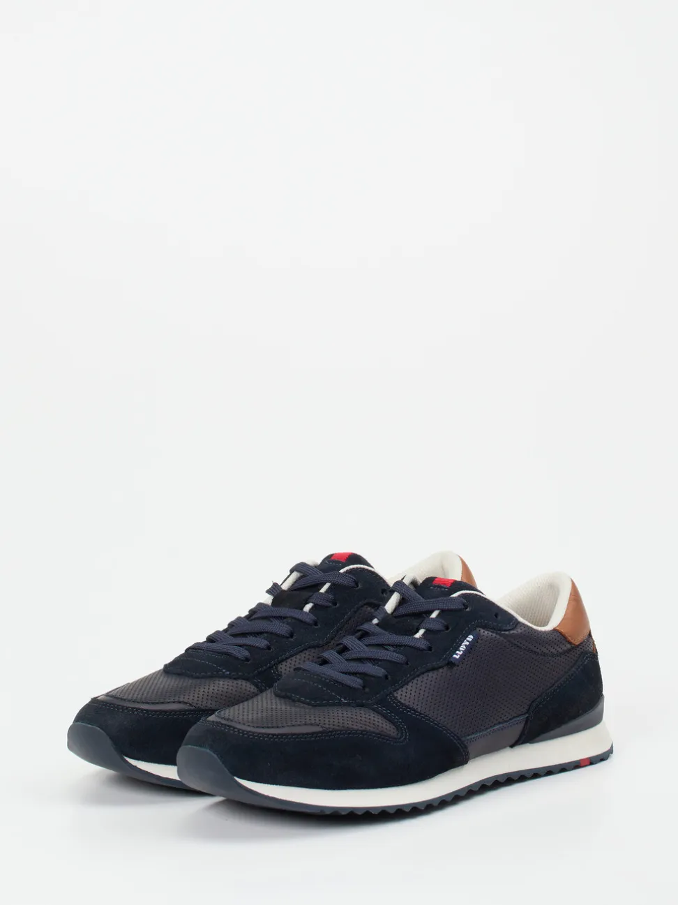 Lloyd – Retro-Sneaker aus Leder und Mesh dunkelblau