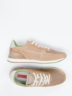 Lloyd – Retro-Sneaker aus Veloursleder Sandbraun
