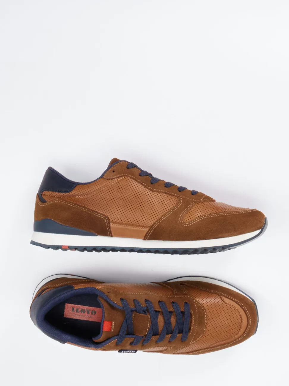 Lloyd – Retro-Sneaker aus Veloursleder braun