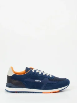 Lloyd – Retro-Sneaker aus Veloursleder Marineblau