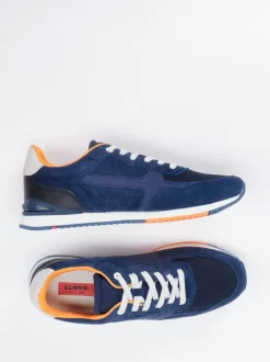 Lloyd – Retro-Sneaker aus Veloursleder Marineblau