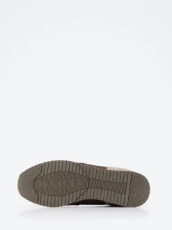 Lloyd – Retro-Sneaker aus Velours- und Nubukleder braun