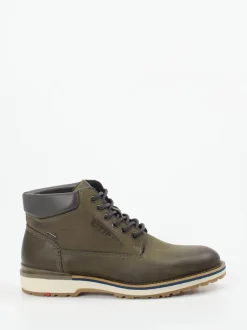Lloyd – Schnürboots aus Glattleder olivgrün
