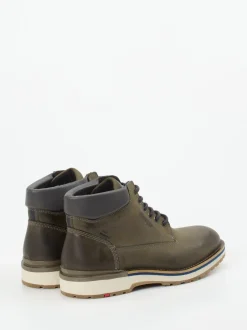 Lloyd – Schnürboots aus Glattleder olivgrün